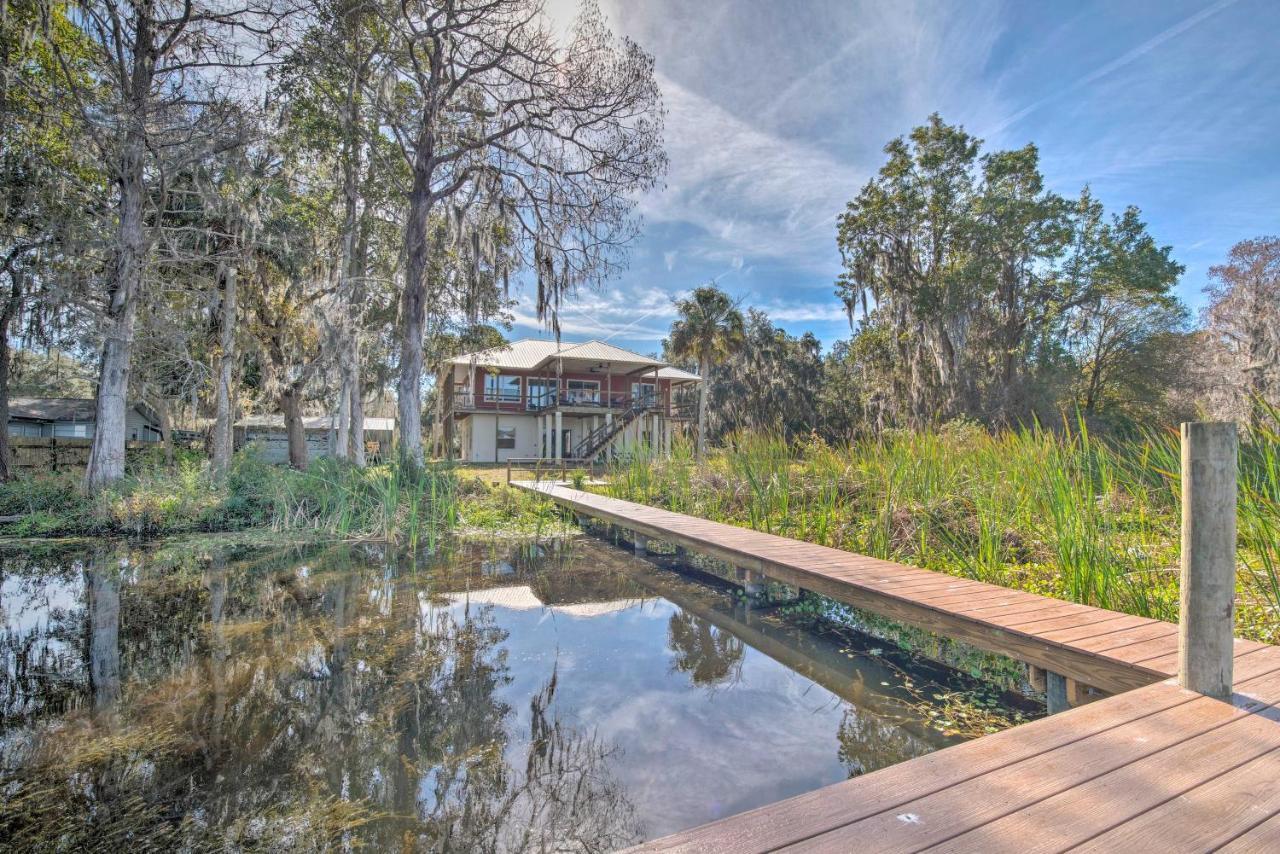 Lakefront Crystal River Home With Private Dock! Exterior foto